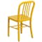 Flash Furniture Gael Commercial Grade Yellow Metal Indoor-Outdoor Chair CH-61200-18-YL-GG - alternate 9