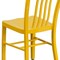 Flash Furniture Gael Commercial Grade Yellow Metal Indoor-Outdoor Chair CH-61200-18-YL-GG - alternate 8
