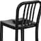 Flash Furniture 24" High Black Metal Counter Height Stool CH-61200-24-BK-GG - alternate 6