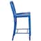 Flash Furniture 24" High Blue Metal Counter Height Stool CH-61200-24-BL-GG - alternate 8