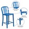 Flash Furniture 24" High Blue Metal Counter Height Stool CH-61200-24-BL-GG - alternate 4