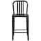 Flash Furniture 24" High Black-Gold Metal Counter Height Stool CH-61200-24-BQ-GG - alternate 10
