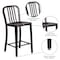 Flash Furniture 24" High Black-Gold Metal Counter Height Stool CH-61200-24-BQ-GG - alternate 4