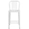 Flash Furniture 24" High White Metal Counter Height Stool CH-61200-24-WH-GG - alternate 10