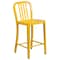 Flash Furniture 24" High Yellow Metal Counter Height Stool CH-61200-24-YL-GG - alternate 5
