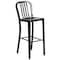 Flash Furniture 30" High Black Metal Barstool with Slat Back CH-61200-30-BK-GG - alternate 3