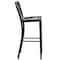 Flash Furniture 30" High Black Metal Barstool with Slat Back CH-61200-30-BK-GG - alternate 9