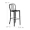 Flash Furniture 30" High Black-Gold Metal Barstool with Slat Back CH-61200-30-BQ-GG - alternate 3