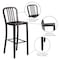 Flash Furniture 30" High Black-Gold Metal Barstool with Slat Back CH-61200-30-BQ-GG - alternate 6