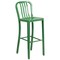 Flash Furniture 30" High Green Metal Barstool with Slat Back CH-61200-30-GN-GG - alternate 10