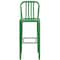 Flash Furniture 30" High Green Metal Barstool with Slat Back CH-61200-30-GN-GG - alternate 4