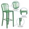 Flash Furniture 30" High Green Metal Barstool with Slat Back CH-61200-30-GN-GG - alternate 8