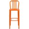 Flash Furniture 30" High Orange Metal Barstool with Slat Back CH-61200-30-OR-GG - alternate 10