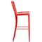 Flash Furniture 30" High Red Metal Barstool with Slat Back CH-61200-30-RED-GG - alternate 2