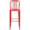 Flash Furniture 30" High Red Metal Barstool with Slat Back CH-61200-30-RED-GG - alternate 10