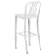 Flash Furniture 30" High White Metal Barstool with Slat Back CH-61200-30-WH-GG - alternate 4