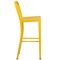 Flash Furniture 30" High Yellow Metal Barstool with Slat Back CH-61200-30-YL-GG - alternate 2