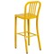 Flash Furniture 30" High Yellow Metal Barstool with Slat Back CH-61200-30-YL-GG - alternate 9