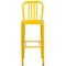 Flash Furniture 30" High Yellow Metal Barstool with Slat Back CH-61200-30-YL-GG - alternate 10