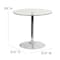 Flash Furniture Round Cafe Table, 31.5" W, 31.5" L, 29" H, Glass Top, Clear CH-7-GG - alternate 4