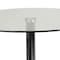 Flash Furniture Round Cafe Table, 31.5" W, 31.5" L, 29" H, Glass Top, Clear CH-7-GG - alternate 9