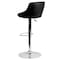 Flash Furniture Black Vinyl Barstool, Adj Height, Seat Height Range: 23" to 32" CH-82028A-BK-GG - alternate 8