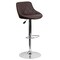 Flash Furniture Brown Vinyl Barstool, Adj Height, Seat Height Range: 23" to 32" CH-82028A-BRN-GG - alternate 5