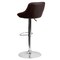 Flash Furniture Brown Vinyl Barstool, Adj Height, Seat Height Range: 23" to 32" CH-82028A-BRN-GG - alternate 7