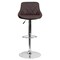 Flash Furniture Brown Vinyl Barstool, Adj Height, Seat Height Range: 23" to 32" CH-82028A-BRN-GG - alternate 9