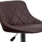 Flash Furniture Brown Vinyl Barstool, Adj Height, Seat Height Range: 23" to 32" CH-82028A-BRN-GG - alternate 8