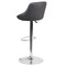 Flash Furniture Gray Vinyl Barstool, Adj Height CH-82028A-GY-GG - alternate 8