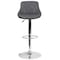 Flash Furniture Gray Vinyl Barstool, Adj Height CH-82028A-GY-GG - alternate 10