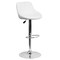 Flash Furniture White Vinyl Barstool, Adj Height CH-82028A-WH-GG - alternate 6