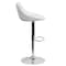 Flash Furniture White Vinyl Barstool, Adj Height CH-82028A-WH-GG - alternate 7