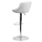 Flash Furniture White Vinyl Barstool, Adj Height CH-82028A-WH-GG - alternate 9