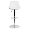 Flash Furniture White Vinyl Barstool, Adj Height CH-82028A-WH-GG - alternate 10