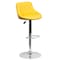 Flash Furniture Yellow Vinyl Barstool, Adj Height CH-82028A-YEL-GG - alternate 3