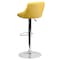 Flash Furniture Yellow Vinyl Barstool, Adj Height CH-82028A-YEL-GG - alternate 7