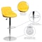 Flash Furniture Yellow Vinyl Barstool, Adj Height CH-82028A-YEL-GG - alternate 4