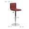 Flash Furniture Burgundy Vinyl Barstool, Adj Height CH-92023-1-BURG-GG - alternate 4