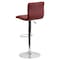 Flash Furniture Burgundy Vinyl Barstool, Adj Height CH-92023-1-BURG-GG - alternate 7