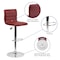Flash Furniture Burgundy Vinyl Barstool, Adj Height CH-92023-1-BURG-GG - alternate 6