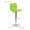 Flash Furniture Green Vinyl Barstool, Adj Height, Backrest: Stitch Back CH-92023-1-GRN-GG - alternate 6