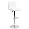 Flash Furniture White Vinyl Barstool, Adj Height CH-92023-1-WH-GG - alternate 6