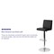 Flash Furniture Black Vinyl Barstool, Adj Height CH-92066-BK-GG - alternate 7