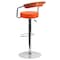 Flash Furniture Orange Vinyl Barstool, Adj Height CH-TC3-1060-ORG-GG - alternate 2