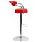 Flash Furniture Red Vinyl Barstool, Adj Height CH-TC3-1060-RED-GG - alternate 4