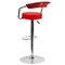 Flash Furniture Red Vinyl Barstool, Adj Height CH-TC3-1060-RED-GG - alternate 2