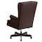 Flash Furniture Executive Chair Fixed Arms, 18-1/2" to 21" Height, Leather, Brown CI-J600-BRN-GG - alternate 8