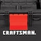 Craftsman Tool Box, Plastic, Black, 16 in W x 8-1/2 in D x 6-1/2 in H CMST16005 - alternate 7